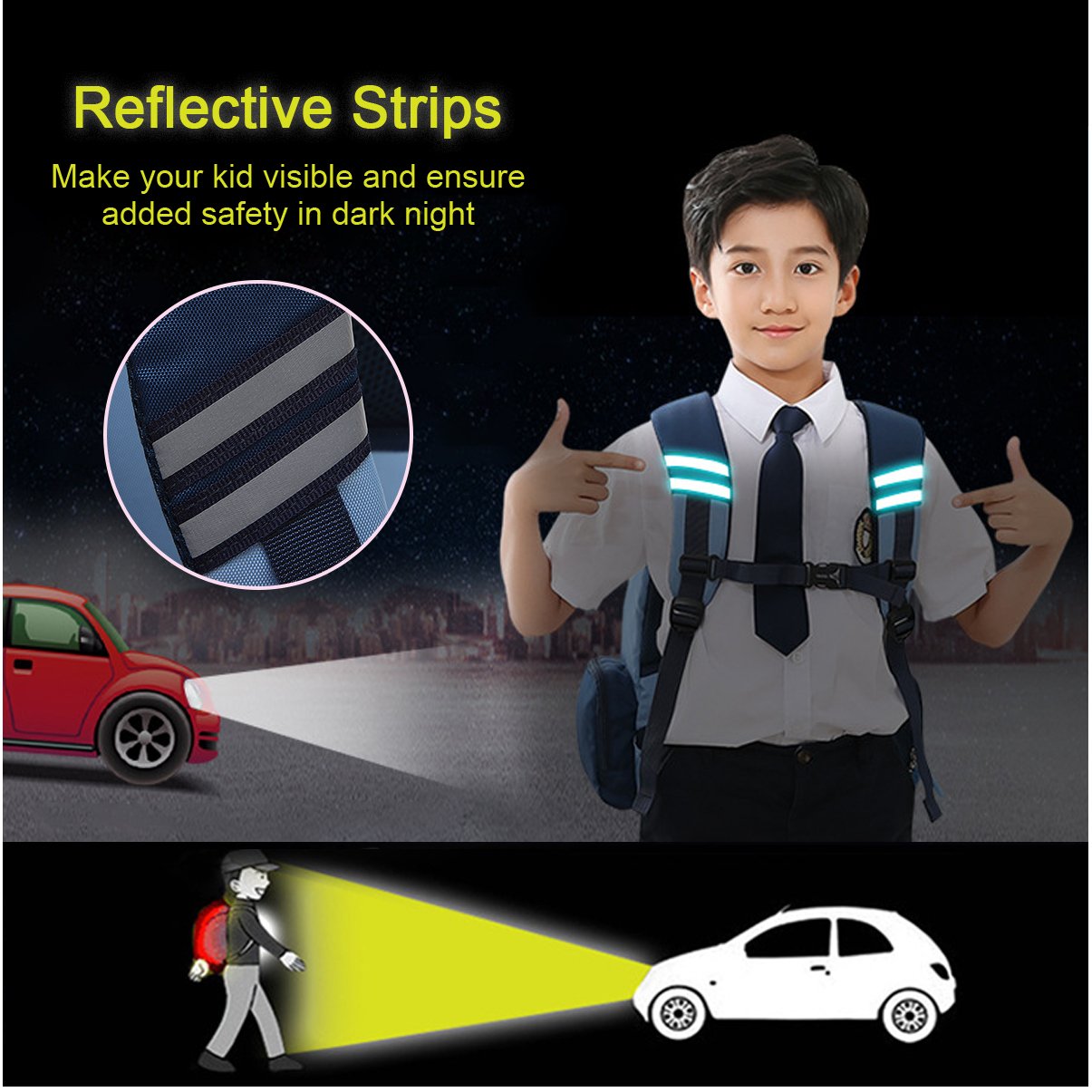 Mochila Escolar Unisex de Vbiger Mochila de Hombros Estudiantil Adorable Bolsa de Escuela de Impresión Novedosa Mochila Ocasional de Exterior para Estudiantes de Primaria