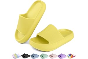 OUYADU Kids Cloud Slides Boys Girls Flip Flops Slip On Beach Sandals Youth Pool Shower Shoes EVA Summer Slippers（11 Little Kids - 6 Big Kids）