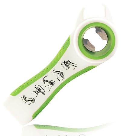 Multifunktions-Flaschenöffner für Senioren | Sicheres Öffnen von Kronkorken, Dosen, Konserven, Glasverschlüssen und Drehversc