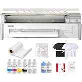 INKSONIC Spark F13 A3 DTF Printer for Apparel Printing, Pearl White | 12-hour Vacation Mode, vivid A3 prints, no pretreatment, white ink circulation, vacuum suction, film cutter and 24/7 guidance