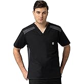 Carhartt Scrubs C15418 Two Tone Slim Fit Six Pocket Top