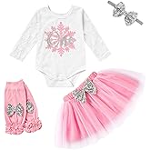 GRNSHTS Baby Girl Birthday Cake Smash Outfit Toddler Girl My 1st Birthday Romper Tutu Skirt with Headband Clothes Set