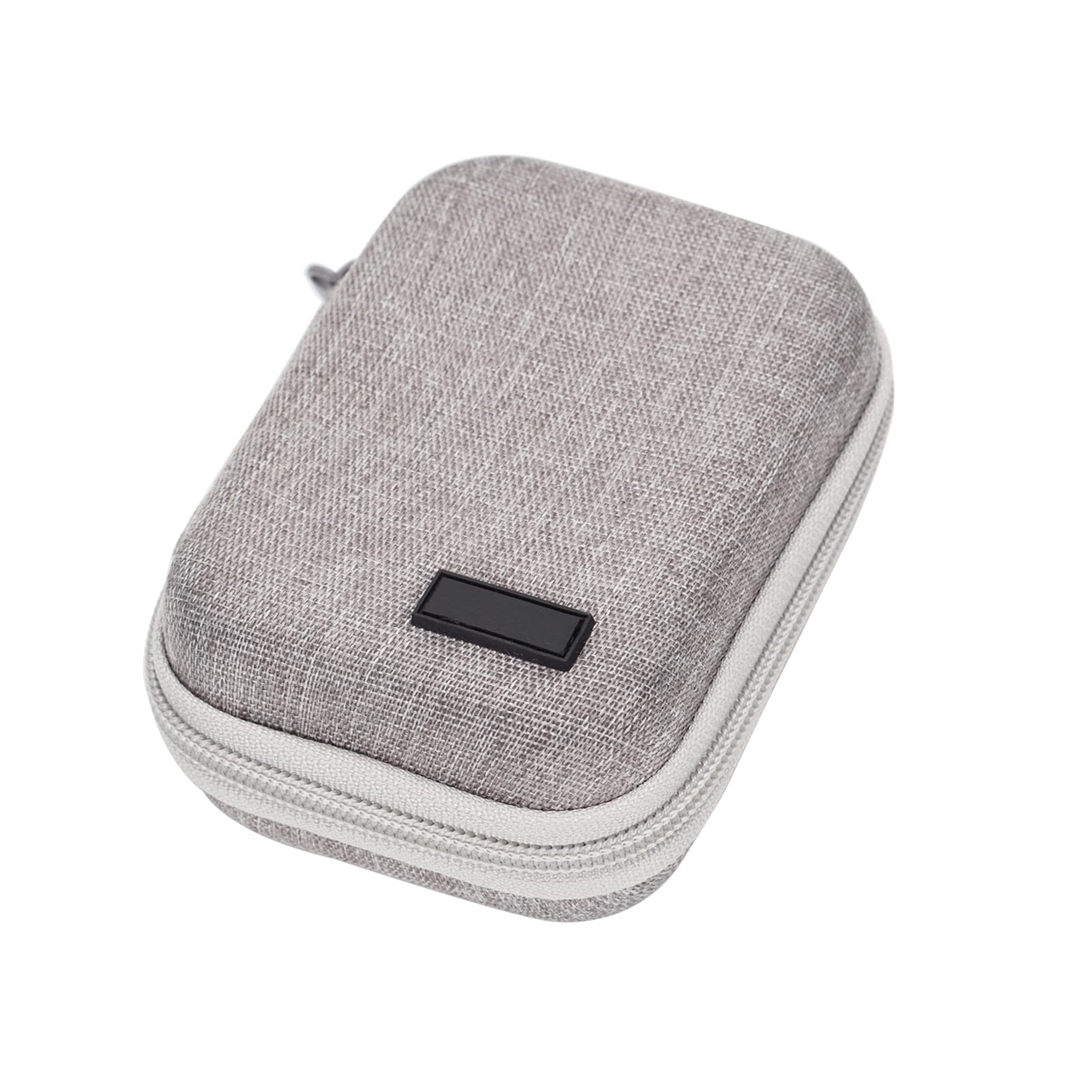 FLYAMAPIRIT Mini travel storage bag organiser for electronic accessories for USB cables, SD cards, smartphone charger zip, etc., gray, Additional pocket