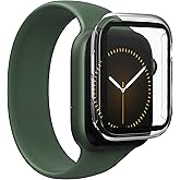 ZAGG InvisibleShield Glass Elite 360 for Apple Watch SE 3/9/ 8/7 41mm/ 40mm Face, Integrated Bumper and Screen Protector for 360-degree protection – Advanced clarity