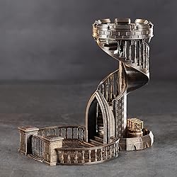 AUSPDICE Dice Rolling Tower and Tray Retro Castle