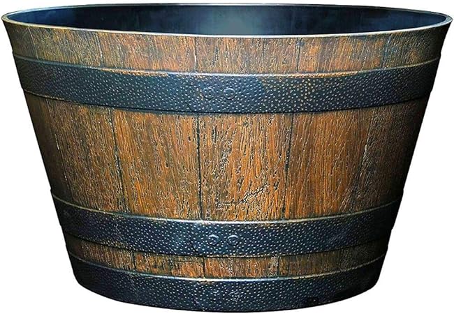 Amazon.com : Resin Barrel Planter Outdoor Extra Large Container