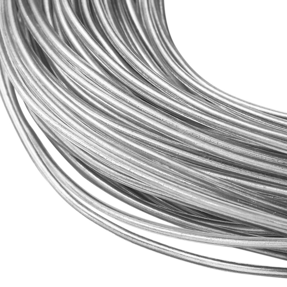 Photo 1 of BENECREAT 12 Gauge Transparent PVC Plastic Covered Aluminum Wire 100FT Bendable Aluminum Craft Wire for Hair Bows, Shaping Hat Brim, and Other Crafts Project (2mm in Total Thickness)