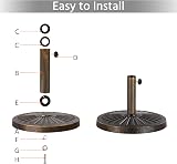 Yaheetech 12kg Patio Umbrella Base Stand Heavy Duty Bronze view 7