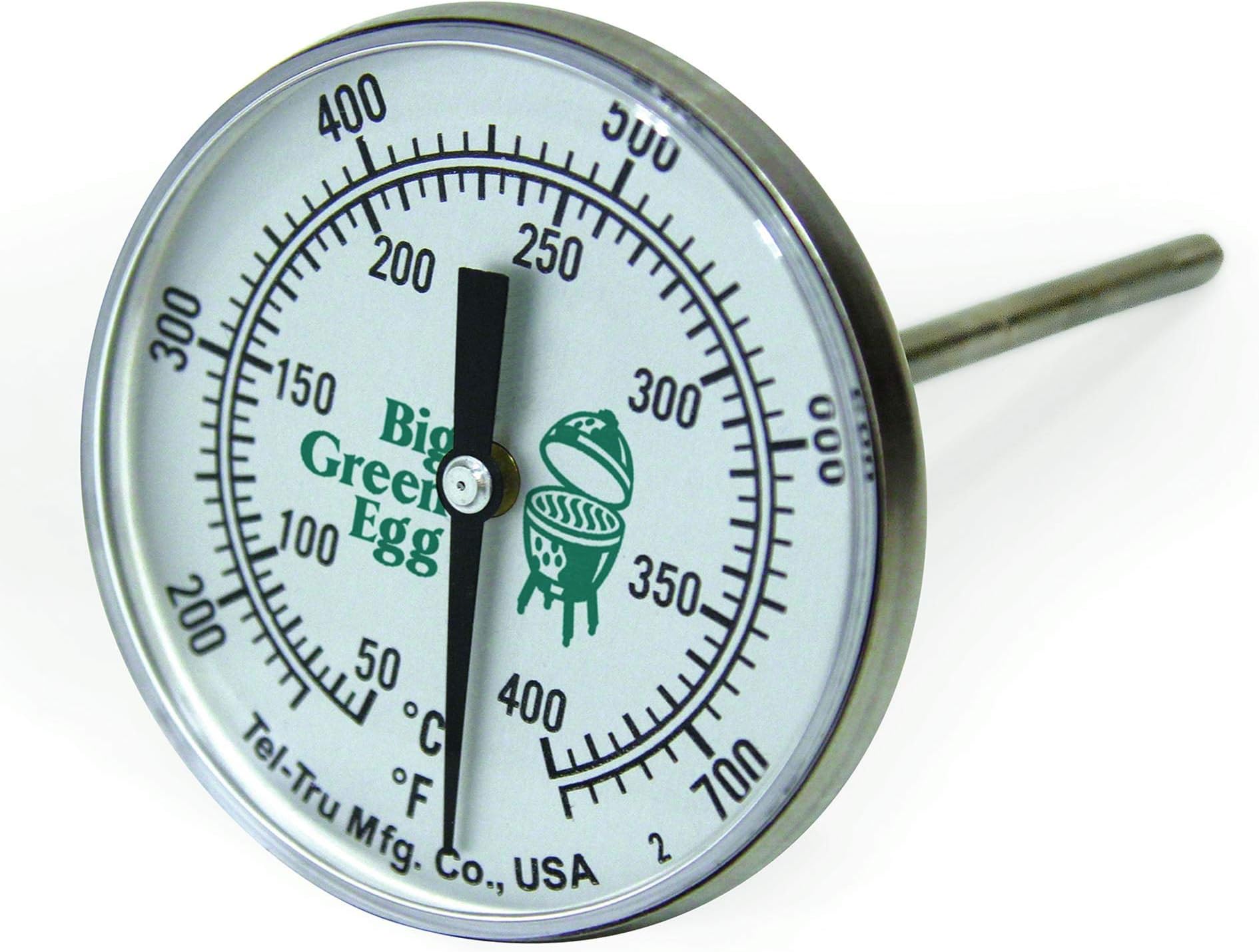 Big Green Egg Tel Tru 3" Thermometer Dome Gauge