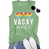 Vacay Mode T Shirts for Women Summer Beach Hawaii Vacation Short Sleeve Tops Holiday Cruise Getaway T Shirts