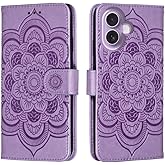 shingtomua for iPhone 17 Case Wallet with Card Holder Kickstand Magnetic Soft Leather Flip Fold Cover for iPhone 17(Purple)