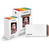 Polaroid Hi-Print + Paper Bundle - 2nd Generation Bluetooth Connected 2x3 Pocket Photo Dye-Sub Printer - White Printer + 40 P