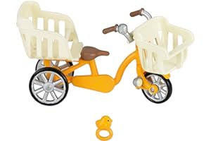 EPOCH Sylvanian Families furniture three people riding bicycle