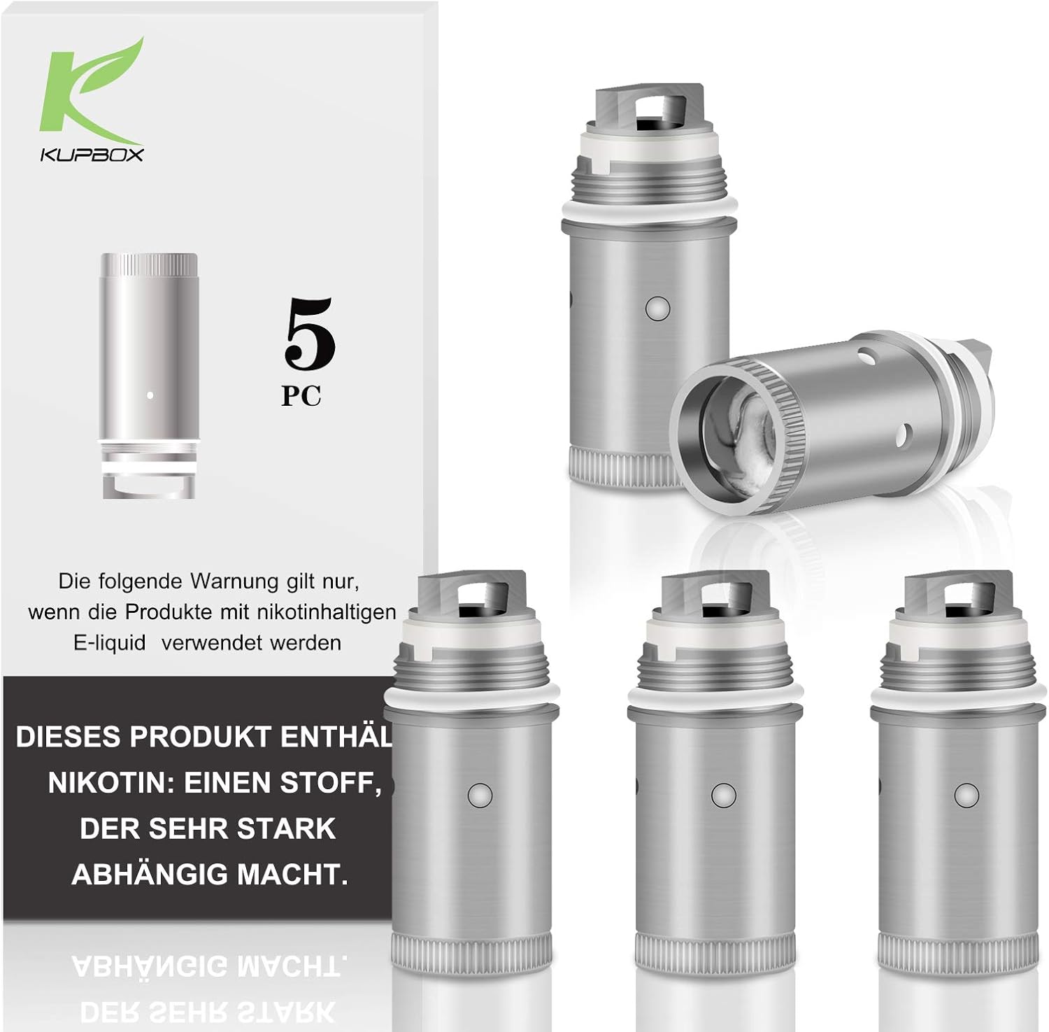 Kupbox Verdampferkopf Ec Coil 0 5 Ohm Fur Kupbox E Amazon De Elektronik