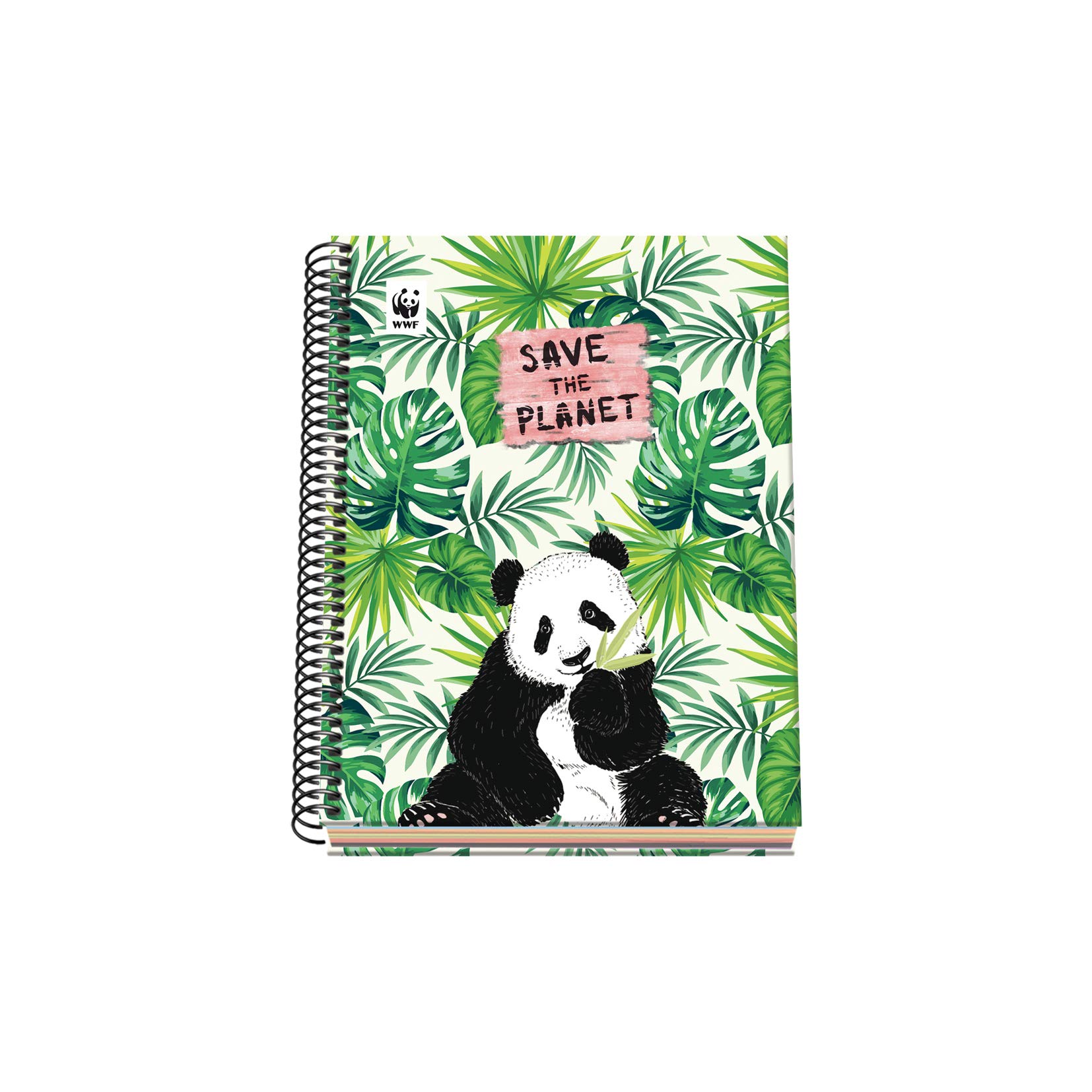 Hardcover A5 Spiral Notebook 100 sheets - WWF - Save the Planet