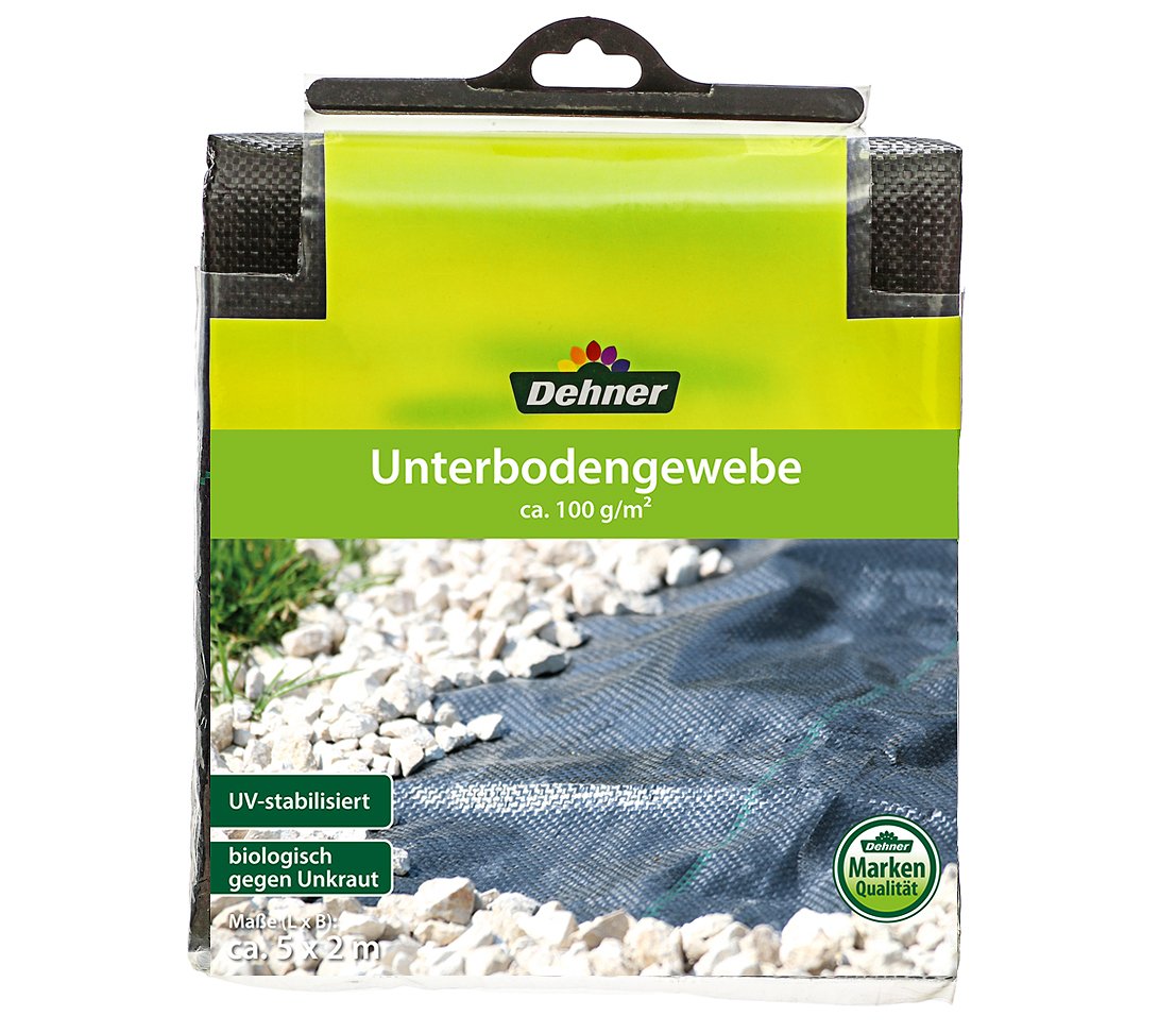Dehner underfloor fabric, approx. 5 x 2 m, plastic, black