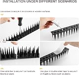 OFFO Bird Spikes 6.67m Pigeon Deterrent, 31.8cm Nails, Black view 5