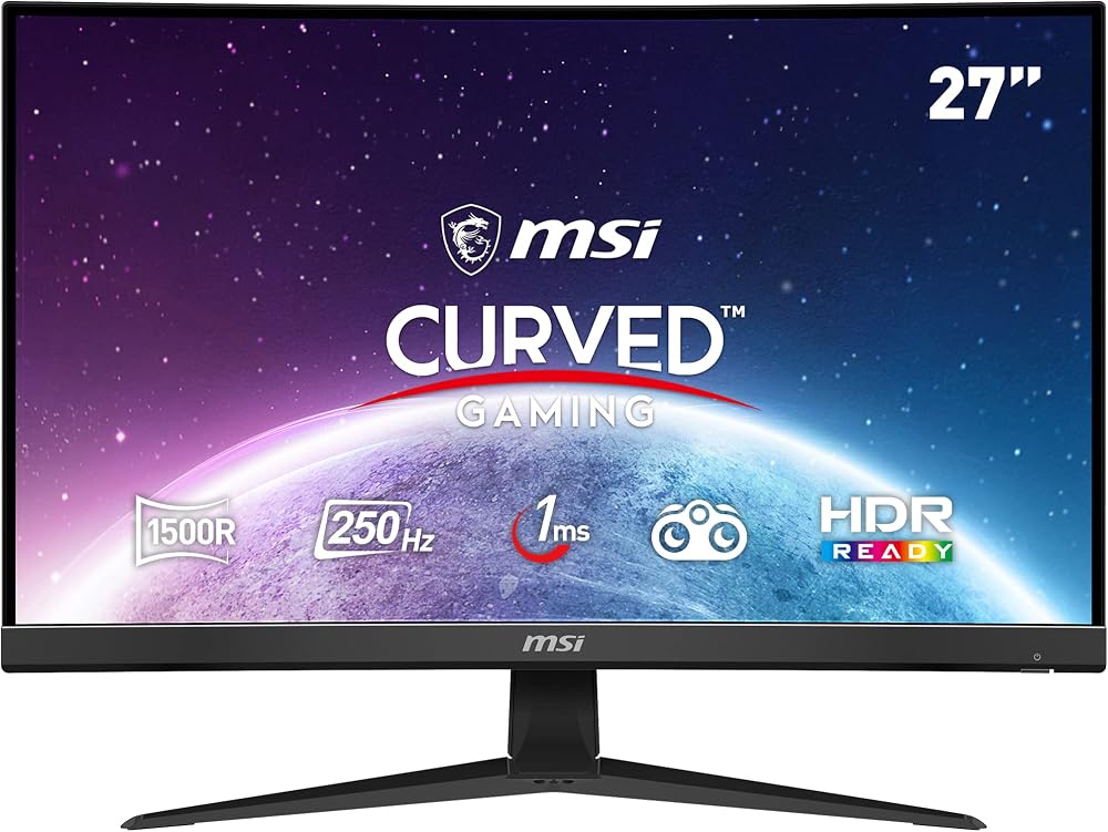 MSI G27C4X 27" Curved Gaming Monitor VA LED 1080p 1ms 250Hz HDMI DisplayPort