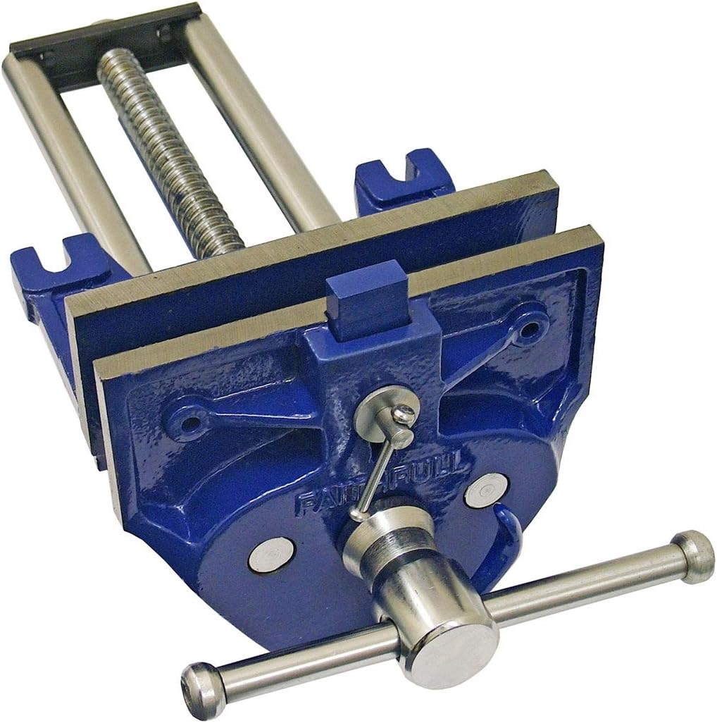 Faithfull VW175DQ Woodwork Vice 7-inch Quick Release with Dog, Grey - Image 3