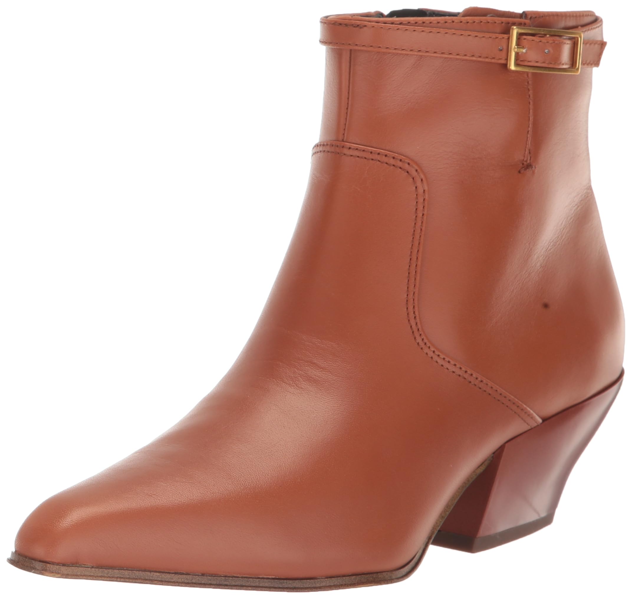 Photo 1 of Franco Sarto Womens Amber Snip Toe Ankle Booties Bisquit Brown Leather 6.5 M