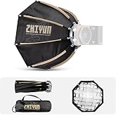 ZHIYUN 14.17inch 40D MINI Octagonal Softbox ZY Mount X100 Serise CX100 G60 | [Official] Quick Folding Quick Set Up with Diffusers/Honeycomb Grid Video Recording Portraits