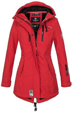 Marikoo Damen Winter Jacke Winterjacke Mantel Outdoor wasserabweisend Softshell B614