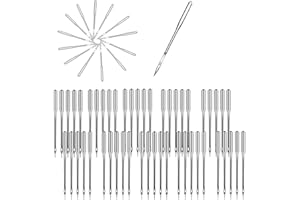 50 Pcs Sewing Machine Needles, Universal Regular Point Sewing Machine Needles for Brother, Singer, Janome, Varmax Heavy Duty 