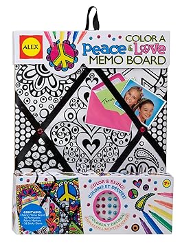 Alex Toys Color a Memo Board - Peace and and Love