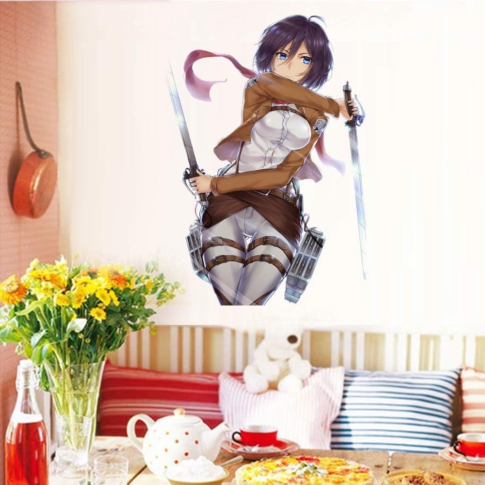 Home Decor Anime Full Color Wall Stickers of Attack on Titan 006 (60cm x 41cm)