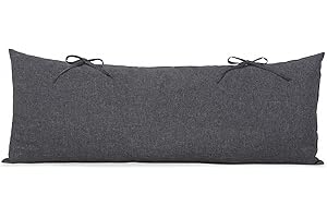 SUNCREAT Detachable Extra Large Outdoor Hammock Pillow with Ties, Dark Gray