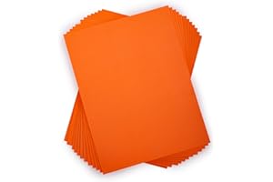 Time 4 Crafts 12-Piece Foam EVA Sheets, 9 x 12 inches, Orange