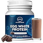 MRM Nutrition Egg White Protein - 23g Fat-Free Protein - 20 Servings | Free of Dairy &amp; Gluten, Sugar Free Chocolate Flavored Powder, With Digestive Enzymes, and Soy, High Biological Value