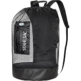 Stahlsac Bonaire Mesh Backpack: Big 142L size, ideal for dive gear, dry pockets