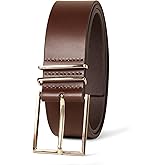 Amazon Essentials Women's Leather Refined Buckle Dress Belt