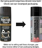 Rust-Oleum Painter's Touch Spray Paint 400ml Gloss Black Aerosol view 3