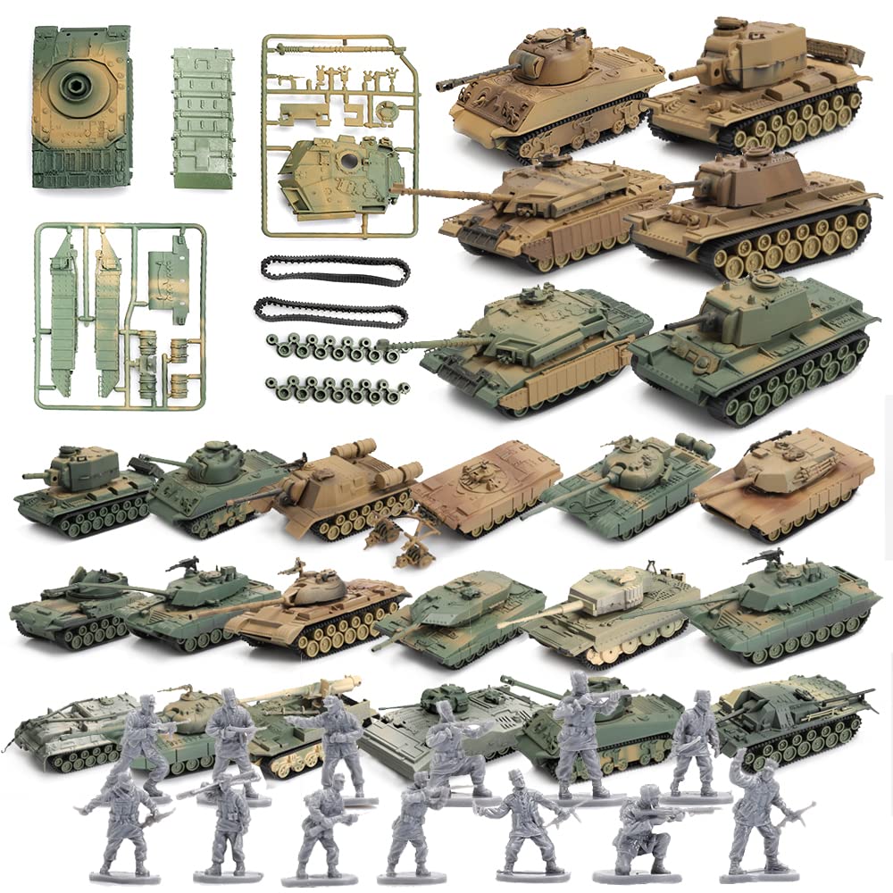 Mua ViiKONDO 1/72 Scale Model Kit 24 PCS WWII Toy Tank Collection ...