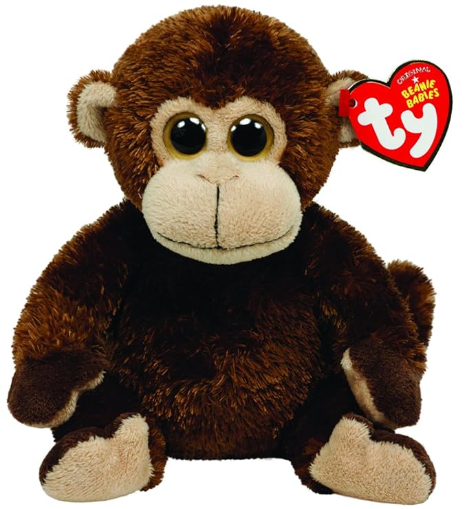 Ty Beanie Babies Vines The Monkey 8 Inch Plush Soft Toy Amazon.co.uk
