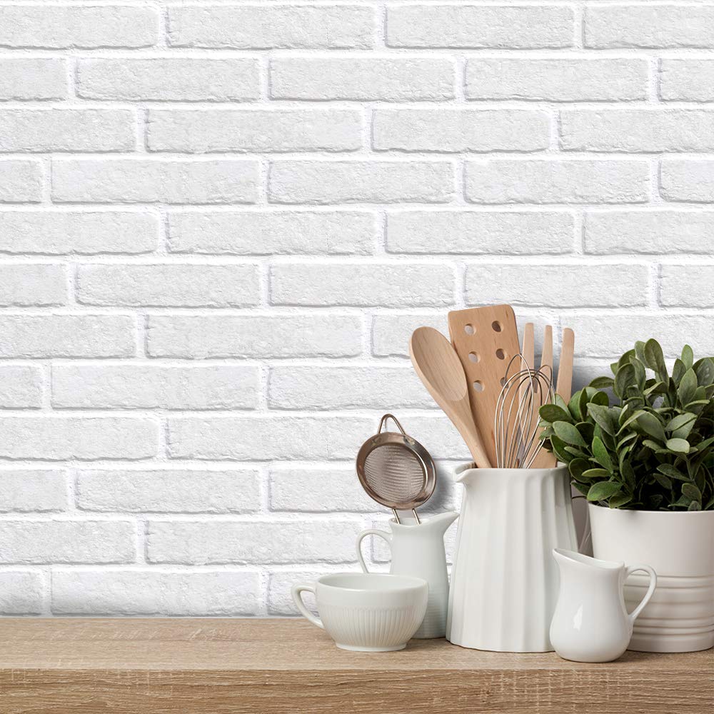 Alwayspon Multi-functional Sticker for Wall Tile Sticker, Bathroom Kitchen Fridge Freezer Vinyl Sticker, Furniture Stairs Door Table Peel and Stick Backsplash Staircase DIY Home Decoration Sticker