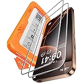 BossKiss for iPhone 16 Pro Max Screen Protector, TOP 9H Hardness Military Grade Shatterproof HD Tempered Glass, Full Coverage Anti-Scratch Easy Installation Case Friendly 2 Pack