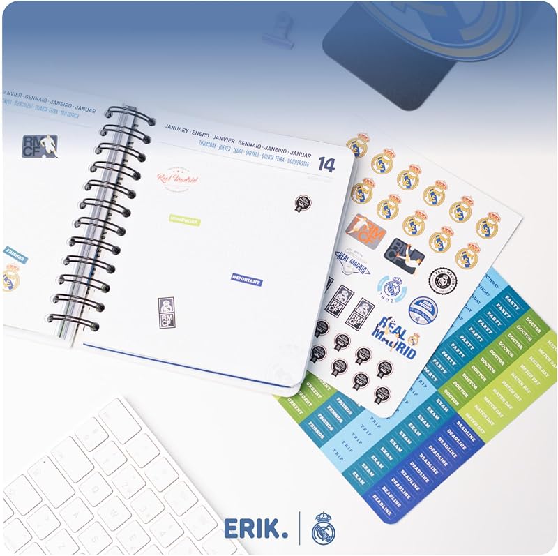 FC Real Madrid Hausaufgabenheft 2026 2027 Kalender Schulplaner
