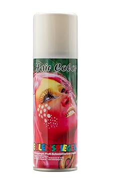 Eulenspiegel 819241 Color Haarspray, weiß, 125 ml