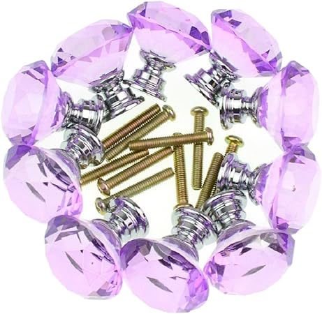 Amazon Com Drawer Pulls Yifan Set Of 10 Door Knobs 30mm Diamond