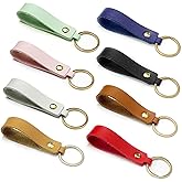 Modixun 8pcs Wristlet Strap for Keys,Leather Wrist Keychain Lanyard, Wristlet Key Chain Holder for Car Home Women Men