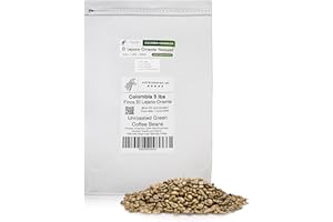 BESTBEANSFOR.ME Single Origin Unroasted Green Coffee Beans, From Colombia, Specialty Grade, Finca El Lejano Oriente, Castillo and Caturra Varietals (5 lbs, Colombia Natural Process)