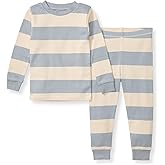Burt's Bees Baby Boys' 2-Piece Long Sleeve Tee and Pants Organic Cotton Pajama Set