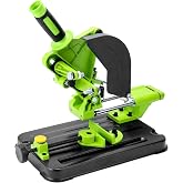 QWORK Angle Grinder Bracket, Adjustable 45 Degree Clamp Angle Grinder Holder Bracket, Universal Polishing Machine Pull Rod Angle Grinding Machine Stand for 100, 125 or 150 Angle Grinder
