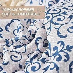 Nanko Beige and Blue Comforter Set Queen Size 3