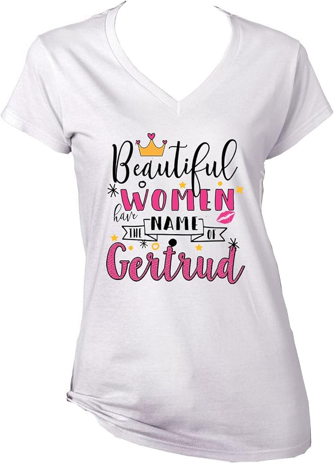 teesquare1st Women's Gertrud White TShirt Amazon.co.uk Clothing