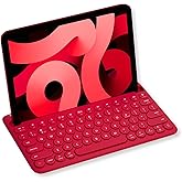 Macally Bluetooth Tablet Keyboard - Multi Device Wireless Keyboard for Phone, iPad mini/Pro, Android - Rechargeable with Built in Stand and Quiet Keys