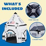 JOYIN Rocket Ship Play Tent for Kids Indoor Outdoor Preschool Toy view 8